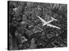 Douglas 4 Flying over Manhattan-Margaret Bourke-White-Stretched Canvas