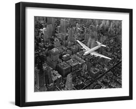 Douglas 4 Flying over Manhattan-Margaret Bourke-White-Framed Photographic Print