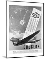 Douglas Ad Transport DC-3-null-Mounted Art Print