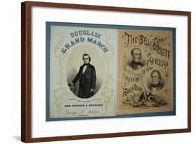 Douglas and Bell and Everett 1860 Campaign Sheet Music-David J. Frent-Framed Photographic Print