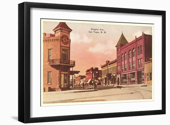 Douglas Avenue, Las Vegas, New Mexico-null-Framed Art Print