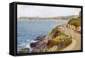 Douglas Bay from Onchan Head, Isle of Man, C1930S-C1940S-Valentine & Sons-Framed Stretched Canvas