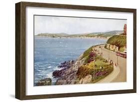 Douglas Bay from Onchan Head, Isle of Man, C1930S-C1940S-Valentine & Sons-Framed Giclee Print
