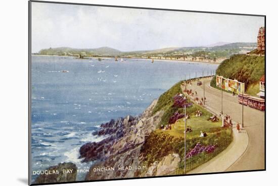Douglas Bay from Onchan Head, Isle of Man, C1930S-C1940S-Valentine & Sons-Mounted Giclee Print