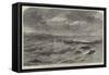 Douglas Breakwater, Isle of Man, as Damaged by the Late Storm-Edwin Weedon-Framed Stretched Canvas