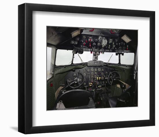 Douglas DC-2 Transporter Cockpit-null-Framed Art Print