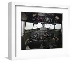 Douglas DC-2 Transporter Cockpit-null-Framed Art Print