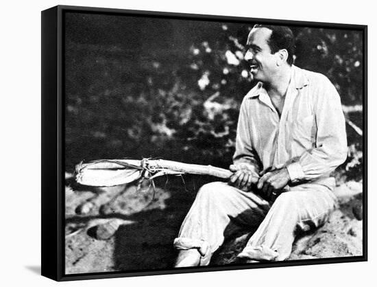 Douglas Fairbanks Playing 'Mr Robinson Crusoe', 1932-null-Framed Stretched Canvas
