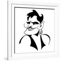 Douglas Fairbanks senior, American silent film actor 1883-1939-Neale Osborne-Framed Giclee Print