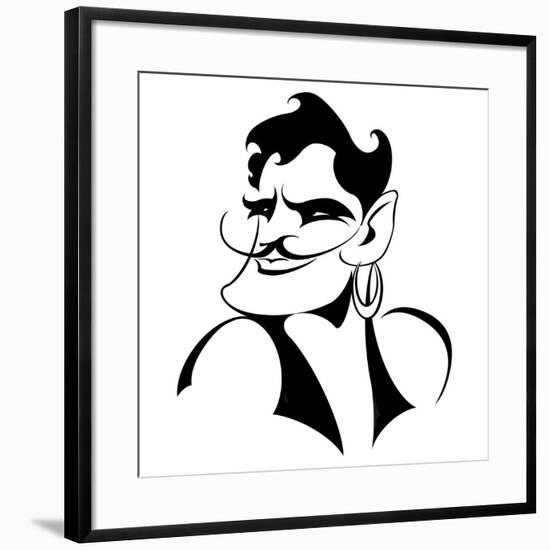 Douglas Fairbanks senior, American silent film actor 1883-1939-Neale Osborne-Framed Giclee Print