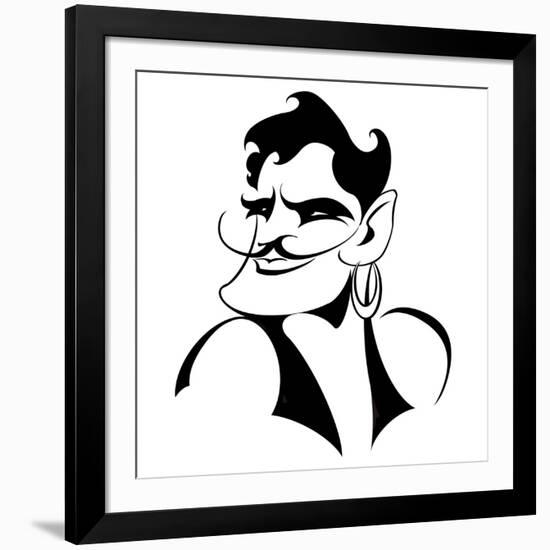 Douglas Fairbanks senior, American silent film actor 1883-1939-Neale Osborne-Framed Giclee Print