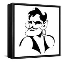 Douglas Fairbanks senior, American silent film actor 1883-1939-Neale Osborne-Framed Stretched Canvas