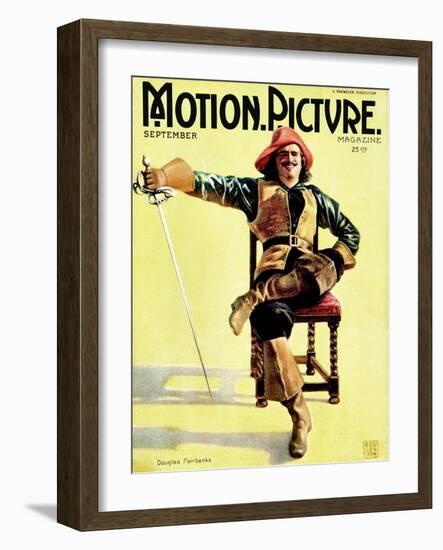 Douglas Fairbanks, Sr., In The Three Musketeers, September 1921-null-Framed Photo