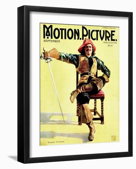 Douglas Fairbanks, Sr., In The Three Musketeers, September 1921-null-Framed Photo