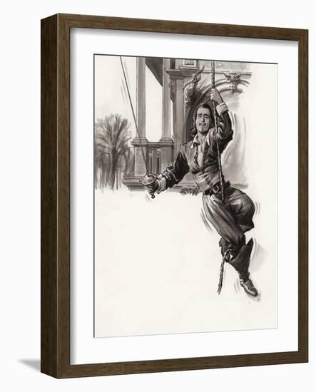 Douglas Fairbanks-Ralph Bruce-Framed Giclee Print