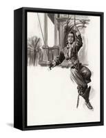 Douglas Fairbanks-Ralph Bruce-Framed Stretched Canvas