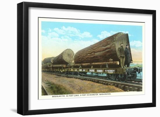 Douglas Fir Logs on Flatbeds, Washington-null-Framed Art Print