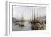 Douglas Harbour, Isle of Man-William Edward Webb-Framed Giclee Print