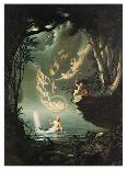 Oberon And The Mermaid-Douglas Harvey-Framed Stretched Canvas