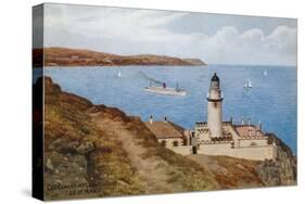Douglas Head Lighthouse, Isle of Man-Alfred Robert Quinton-Stretched Canvas