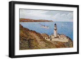 Douglas Head Lighthouse, Isle of Man-Alfred Robert Quinton-Framed Giclee Print