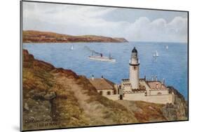 Douglas Head Lighthouse, Isle of Man-Alfred Robert Quinton-Mounted Giclee Print