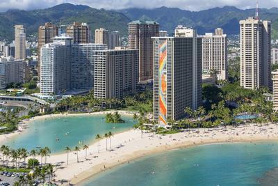Hilton Hawaiian Village, Rainbow Tower, Waikiki, Beach, Oahu, Hawaii