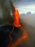 Lava fountain in Pu'u O'o Vent on Kilauea Volcano-Douglas Peebles-Photographic Print