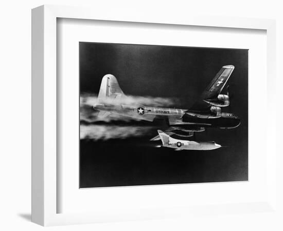 Douglas Skyrocket Launches from B-29-null-Framed Photographic Print