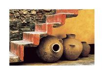 Yellow Pots, Blue Wall-Douglas Steakley-Giclee Print