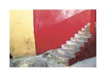 Red Stairway-Douglas Steakley-Laminated Giclee Print