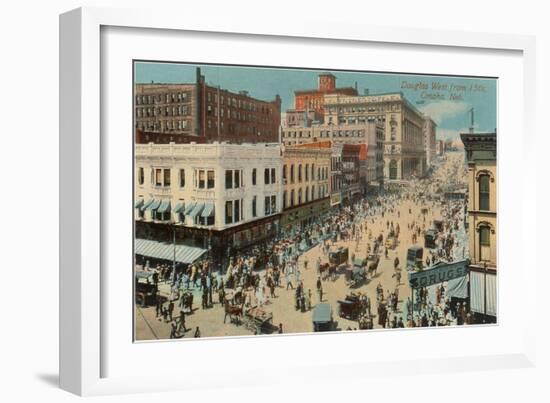 Douglas Street, Omaha, Nebraska-null-Framed Art Print