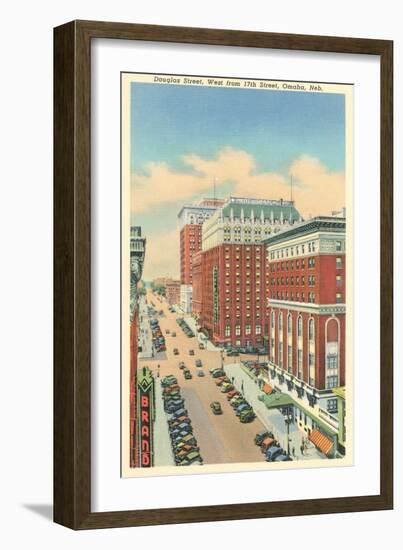 Douglas Street, Omaha, Nebraska-null-Framed Art Print