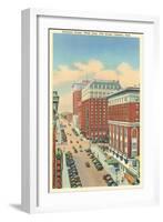 Douglas Street, Omaha, Nebraska-null-Framed Art Print