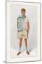 Douglas Stuart Dressed for Sport in Short Sleeved Vest with Pale Blue Trim and Flannel Shorts-Spy (Leslie M. Ward)-Mounted Photographic Print