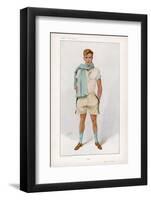 Douglas Stuart Dressed for Sport in Short Sleeved Vest with Pale Blue Trim and Flannel Shorts-Spy (Leslie M. Ward)-Framed Photographic Print