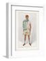 Douglas Stuart Dressed for Sport in Short Sleeved Vest with Pale Blue Trim and Flannel Shorts-Spy (Leslie M. Ward)-Framed Photographic Print