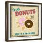 Dounuts Vintage Poster-radubalint-Framed Premium Giclee Print