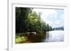 Douthat Lake V-Alan Hausenflock-Framed Photographic Print