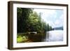 Douthat Lake V-Alan Hausenflock-Framed Photographic Print