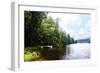 Douthat Lake V-Alan Hausenflock-Framed Photographic Print