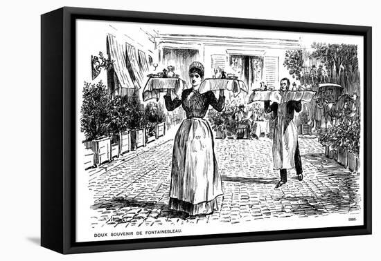 Doux Souvenir De Fontainebleau, 1886-George Du Maurier-Framed Stretched Canvas