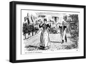 Doux Souvenir De Fontainebleau, 1886-George Du Maurier-Framed Giclee Print