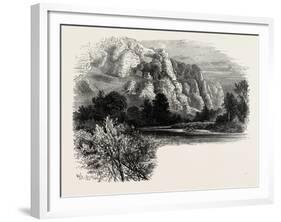 Dove Dale, the Dales of Derbyshire, Country, UK, 19th Century-null-Framed Giclee Print