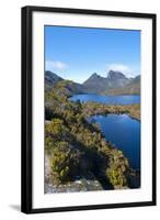 Dove Lake & Cradle Mountain, Cradle Mountain-Lake St Clair Nat'l Pk, UNESCO Site, Tasmania-Michael Runkel-Framed Photographic Print