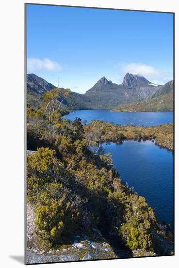 Dove Lake & Cradle Mountain, Cradle Mountain-Lake St Clair Nat'l Pk, UNESCO Site, Tasmania-Michael Runkel-Mounted Photographic Print