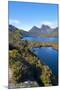 Dove Lake & Cradle Mountain, Cradle Mountain-Lake St Clair Nat'l Pk, UNESCO Site, Tasmania-Michael Runkel-Mounted Photographic Print