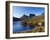 Dove Lake on 'Cradle Mountain-Lake St Clair National Park', Tasmania, Australia-Christian Kober-Framed Photographic Print