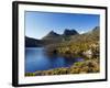 Dove Lake on 'Cradle Mountain-Lake St Clair National Park', Tasmania, Australia-Christian Kober-Framed Photographic Print