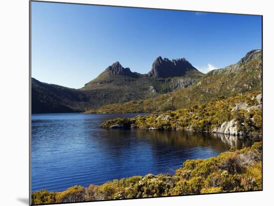 Dove Lake on 'Cradle Mountain-Lake St Clair National Park', Tasmania, Australia-Christian Kober-Mounted Photographic Print